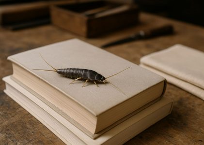 Silverfisk i verkstan? Skydda böcker, papper och textil – steg för steg